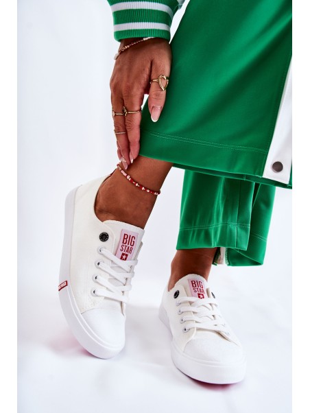 Women's Big Star Sneakers FF274087 White and Red