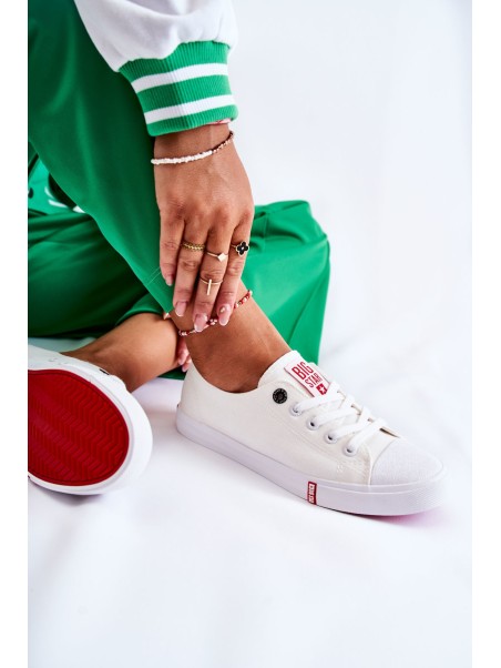 Women's Big Star Sneakers FF274087 White and Red