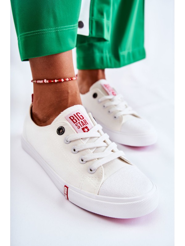 Women's Big Star Sneakers FF274087 White and Red