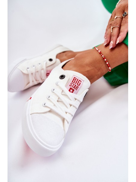 Women's Big Star Sneakers FF274087 White and Red