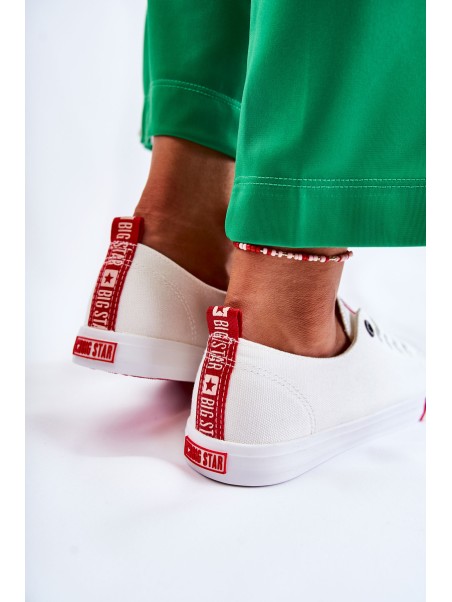Women's Big Star Sneakers FF274087 White and Red