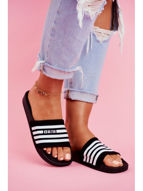 Women's Slippers Big Star FF274A353 Black