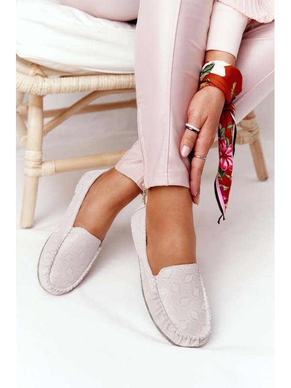 Women s Leather Loafers RIO FLORE Eco-Friendly Beige