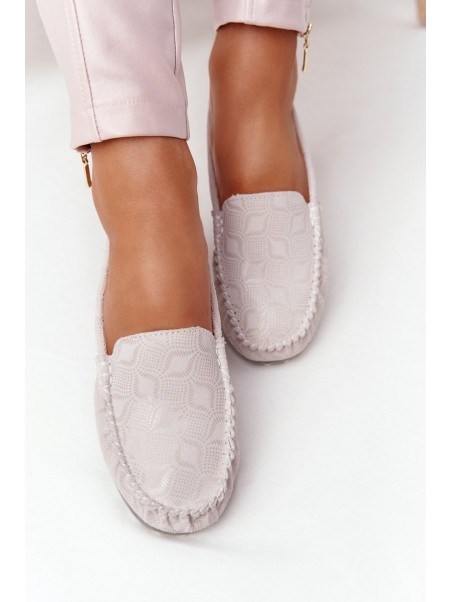 Women s Leather Loafers RIO FLORE Eco-Friendly Beige