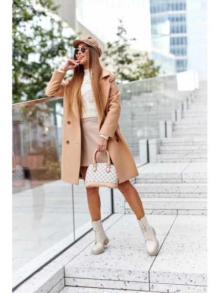 Women's Flat Boots Workers Beige Rozelle