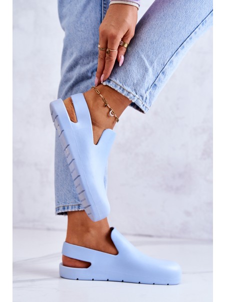 Fashionable Rubber Clogs Blue Meriko