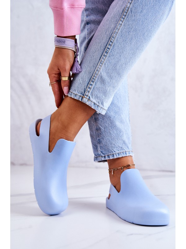 Fashionable Rubber Clogs Blue Meriko