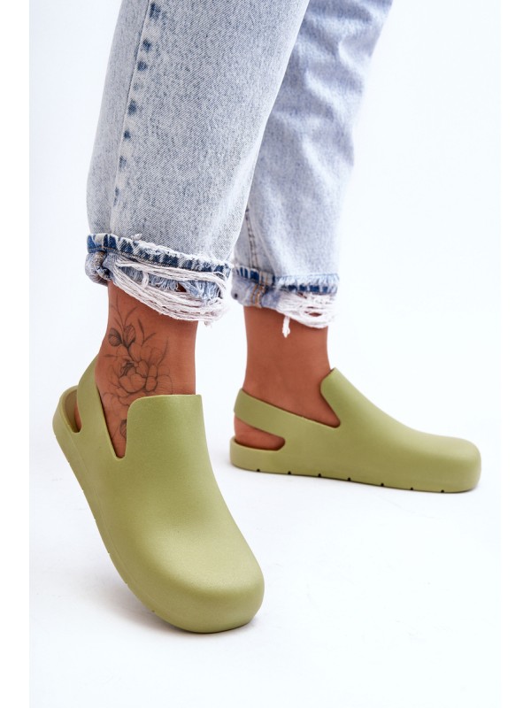 Fashionable Rubber Clogs Green Meriko