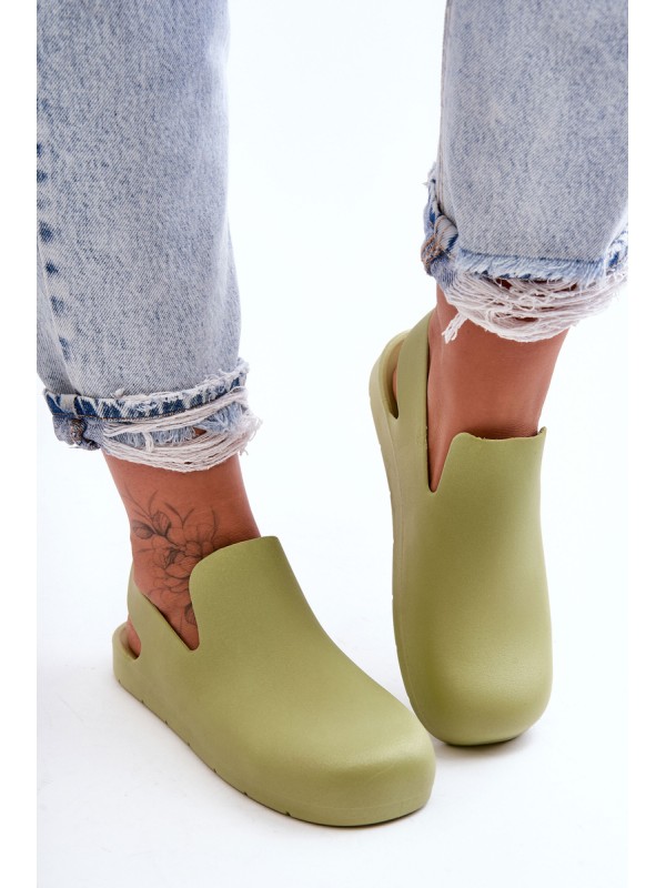 Fashionable Rubber Clogs Green Meriko 2