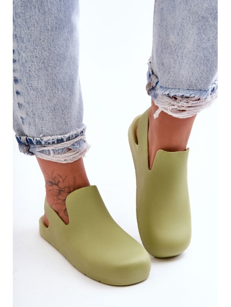 Fashionable Rubber Clogs Green Meriko