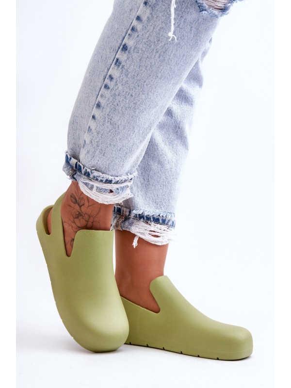 Fashionable Rubber Clogs Green Meriko
