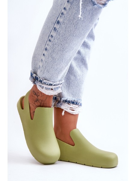 Fashionable Rubber Clogs Green Meriko