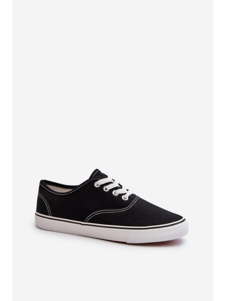 Women's Classic Black Sneakers Trainers Olvali
