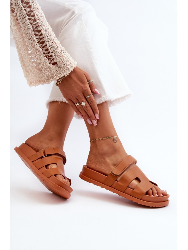 Classic Women's Flip Flops Camel Molie 2