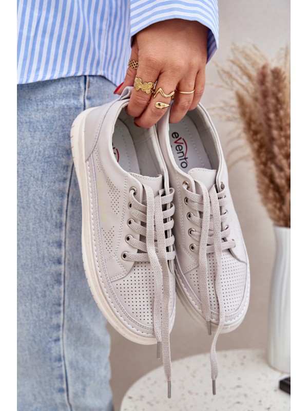 Women's Leather Sneakers Grey Cloesa