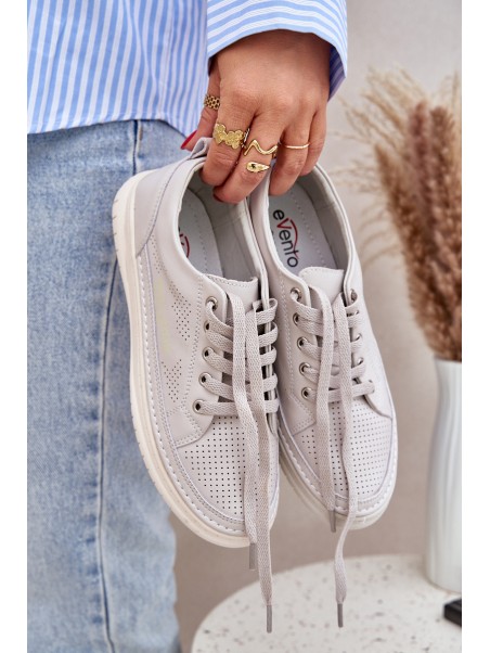 Women's Leather Sneakers Grey Cloesa