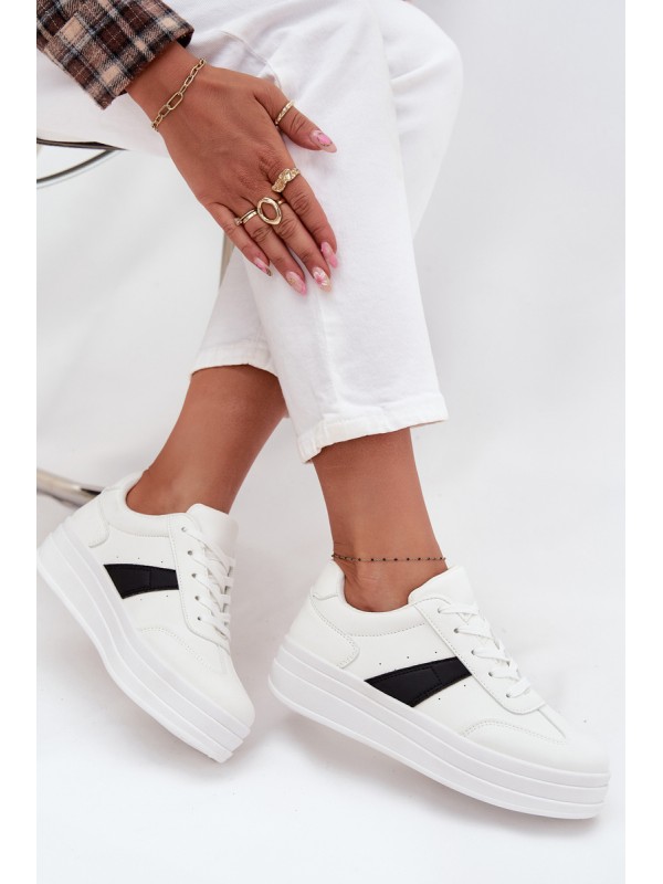 Women's Sneakers on Platform White Elvessia