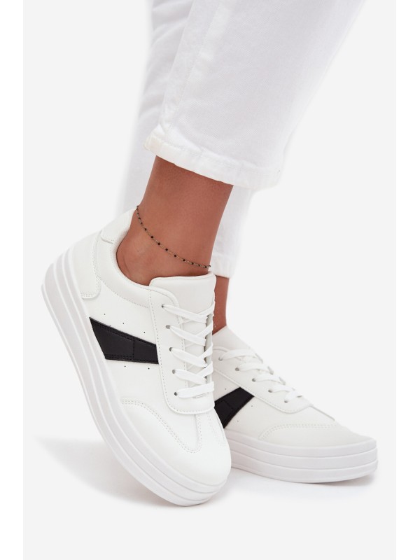 Women's Sneakers on Platform White Elvessia