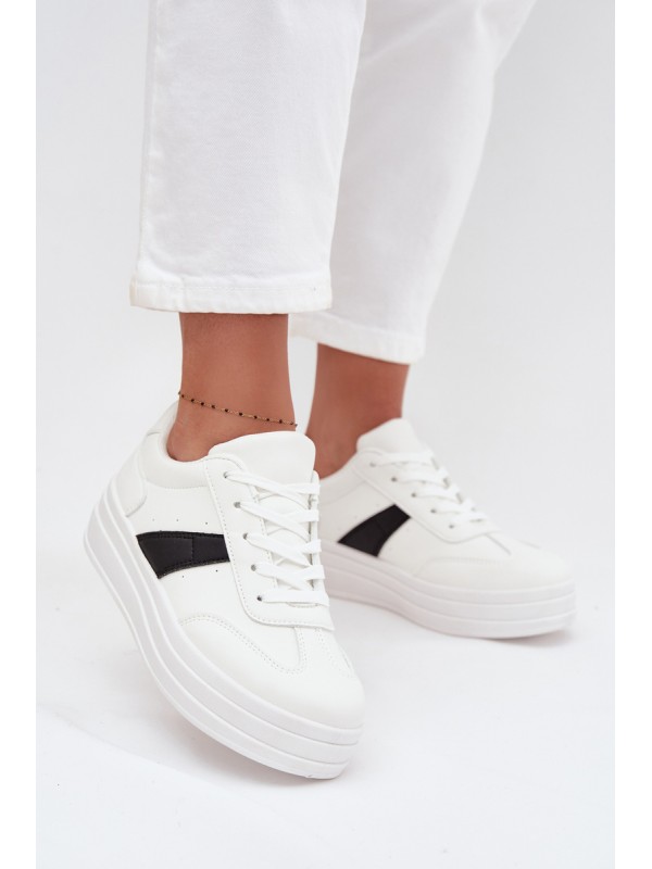 Women's Sneakers on Platform White Elvessia