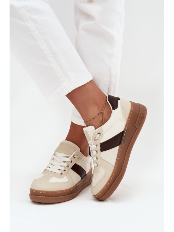 Women's Sneakers On Platform Beige Galivina 2