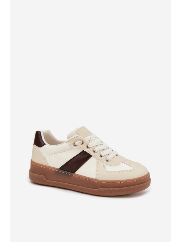 Women's Sneakers On Platform Beige Galivina