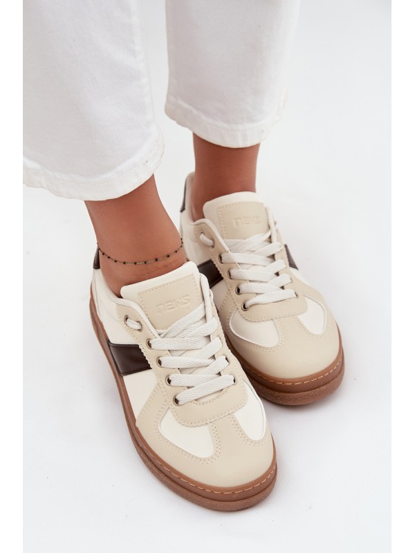 Women's Sneakers On Platform Beige Galivina