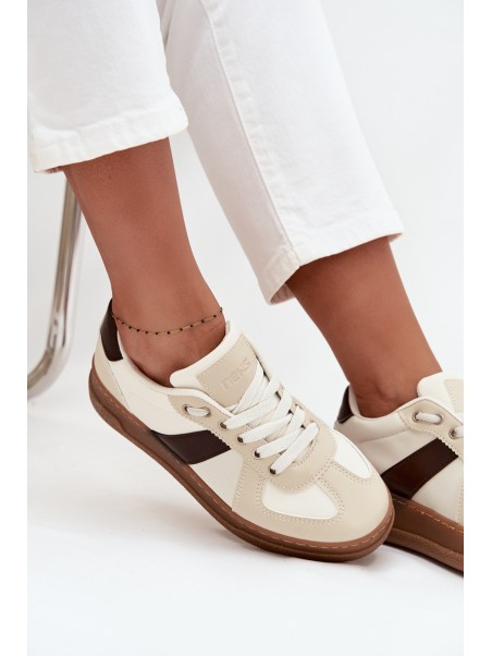 Women's Sneakers On Platform Beige Galivina