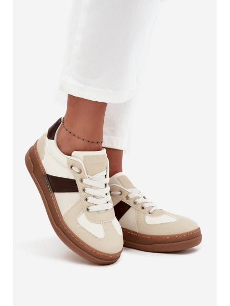 Women's Sneakers On Platform Beige Galivina