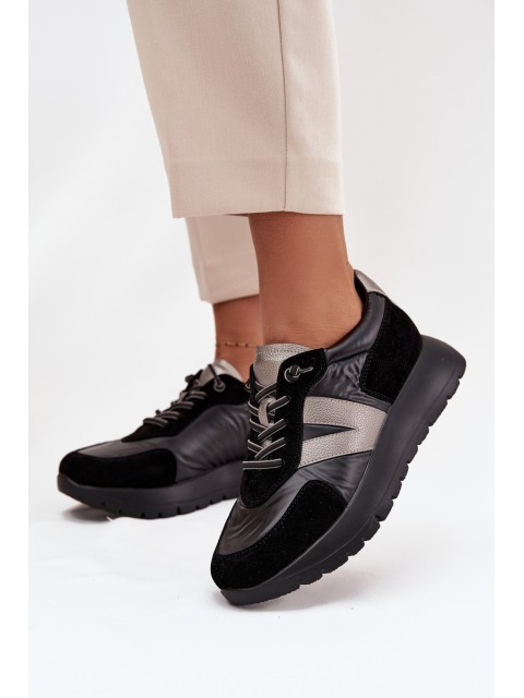 Women's Sneakers On Platform Vinceza 58561 Black