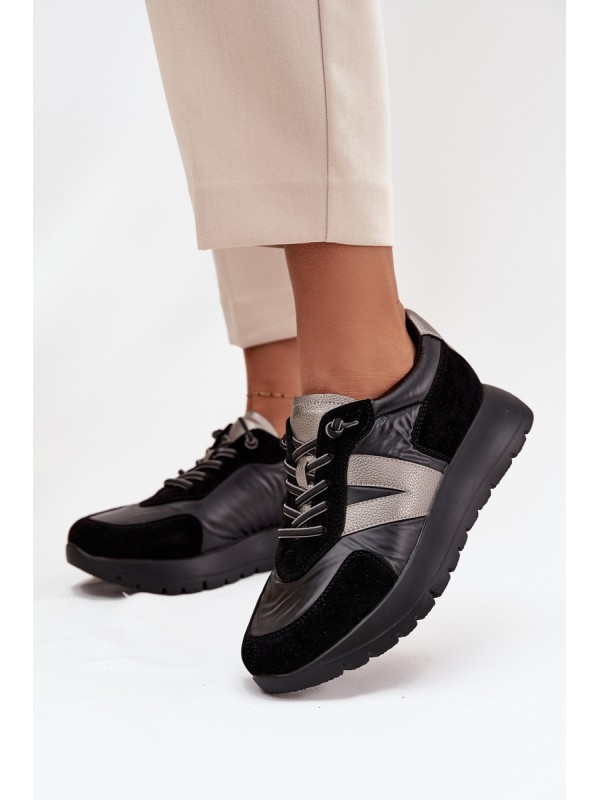 Women's Sneakers On Platform Vinceza 58561 Black