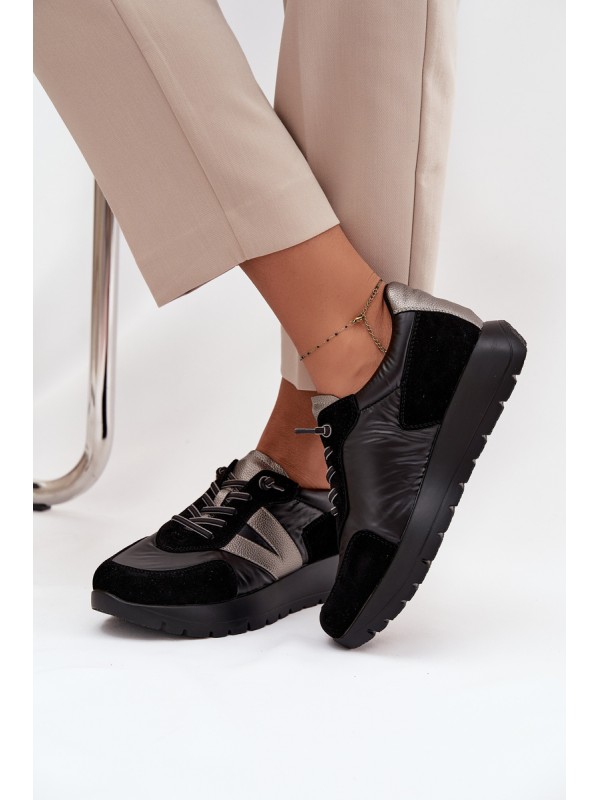 Women's Sneakers On Platform Vinceza 58561 Black