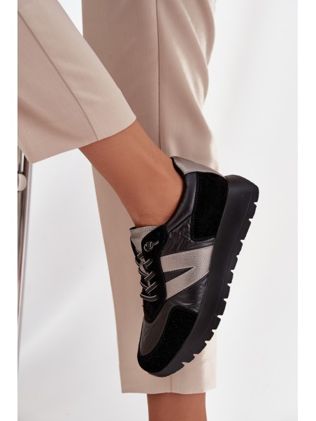 Women's Sneakers On Platform Vinceza 58561 Black