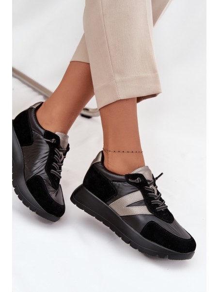 Women's Sneakers On Platform Vinceza 58561 Black