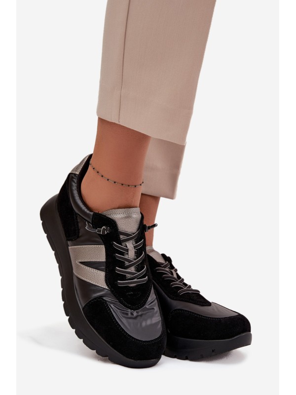 Women's Sneakers On Platform Vinceza 58561 Black