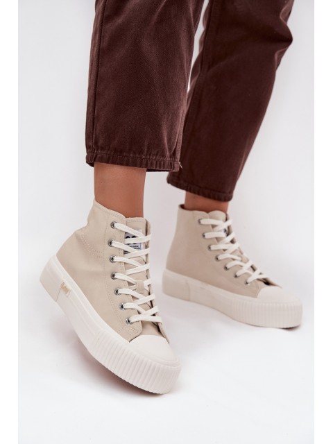 Women's Sneakers On Platform LEE 50253002.35E ISLA WOMEN MID Beige 2