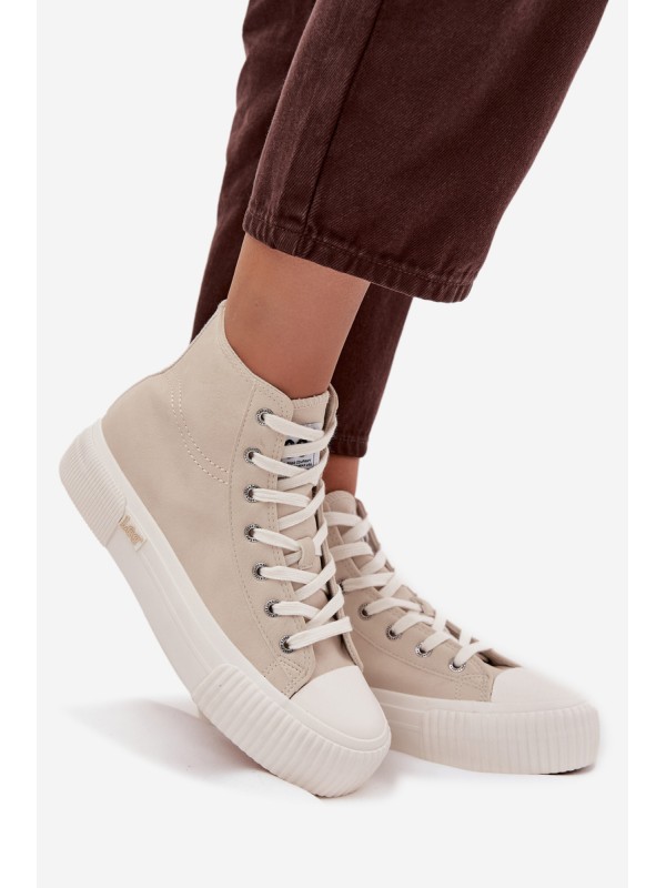 Moteriški sportbačiai ant platformos LEE 50253002.35E ISLA WOMEN MID smėlio spalvos