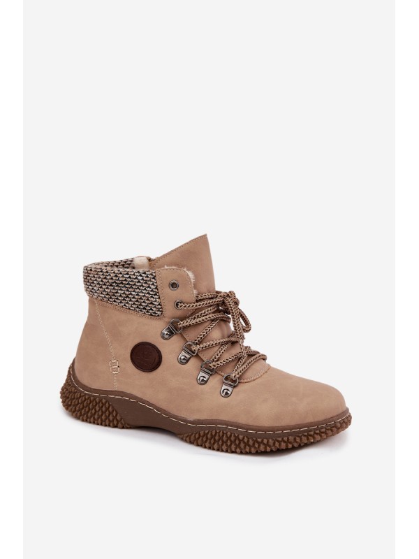 Insulated Trapper Boots Women's Beige Zenaya