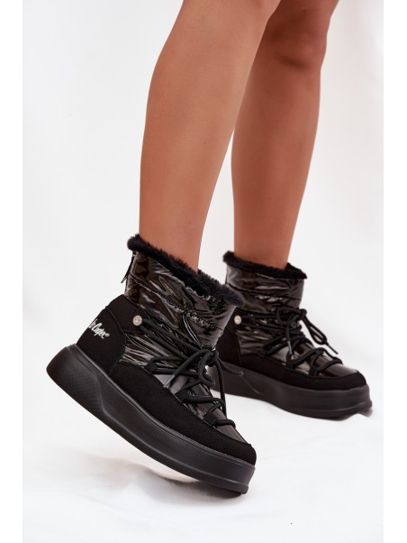 Women Snow Boots On Platform Lee Cooper LCJ 25 03 3814 Black