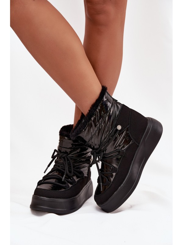 Women Snow Boots On Platform Lee Cooper LCJ 25 03 3814 Black