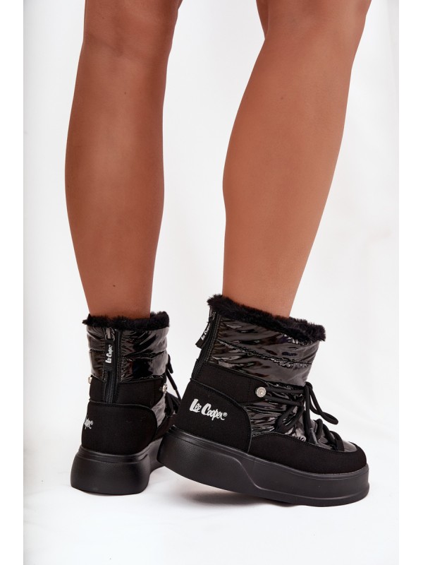 Women Snow Boots On Platform Lee Cooper LCJ 25 03 3814 Black