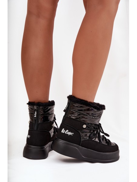 Women Snow Boots On Platform Lee Cooper LCJ 25 03 3814 Black
