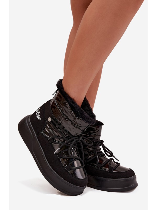 Women Snow Boots On Platform Lee Cooper LCJ 25 03 3814 Black