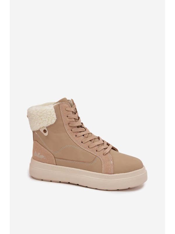 Moteriški žieminiai batai su kailiu Lee Cooper LCJ-25-01-3736 Beige