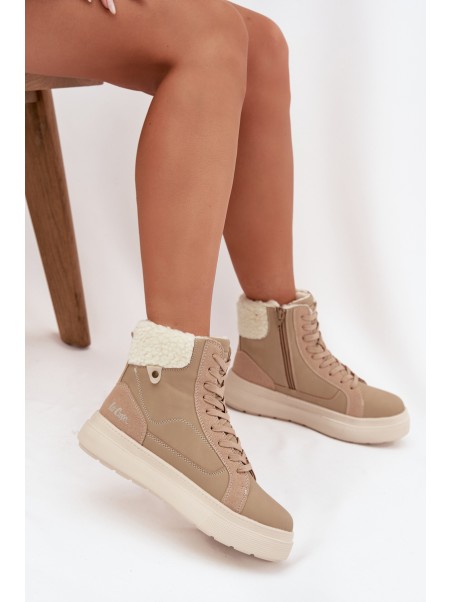 Moteriški žieminiai batai su kailiu Lee Cooper LCJ-25-01-3736 Beige