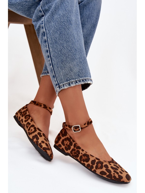Women's Ballerinas With Strap And Buckle Panterka Janelor