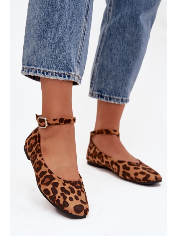 Women's Ballerinas With Strap And Buckle Panterka Janelor