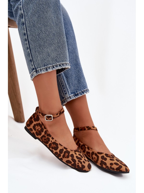Women's Ballerinas With Strap And Buckle Panterka Janelor