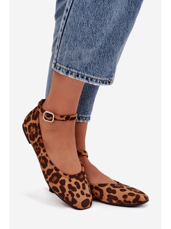 Women's Ballerinas With Strap And Buckle Panterka Janelor