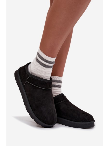 Women's Snow Boots Lined with Fur Black Serenne