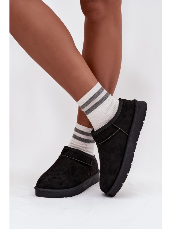 Women's Snow Boots Lined with Fur Black Serenne 2